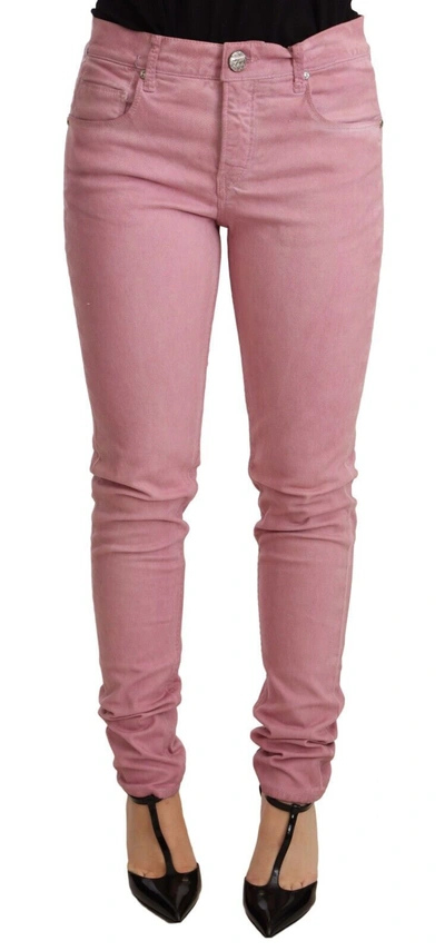 ACHT ACHT ELEGANT SLIM FIT PINK DENIM WOMEN'S JEANS