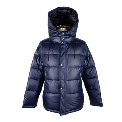 Aquascutum Jacket With Removable Men's Hood In Blue