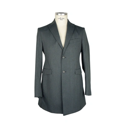 Emilio Romanelli Elegant Gray Wool Blend Men's Short Men's Coat