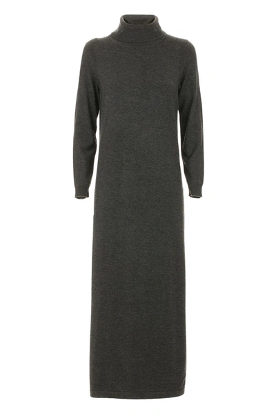 Imperfect Polyamide Women's Dress In Gray