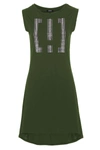 IMPERFECT IMPERFECT EMBELLISHED ARMY GREEN MAXI DRESS - DAZZLE WITH WOMEN'S COMFORT