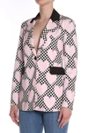 LOVE MOSCHINO LOVE MOSCHINO CHIC PINK JACKET WITH CONTRASTING WOMEN'S DETAILS