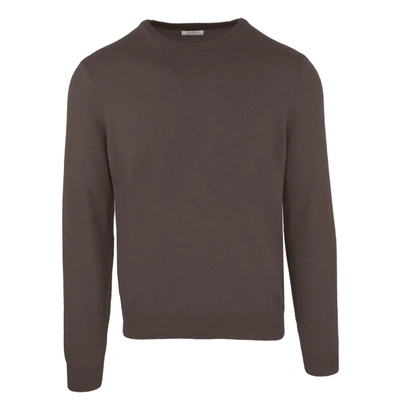 Malo Elegant Brown Cashmere-wool Blend Men's Sweater
