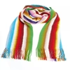 MISSONI MISSONI CHIC GEOMETRIC PATTERNED SCARF WITH WOMEN'S FRINGES
