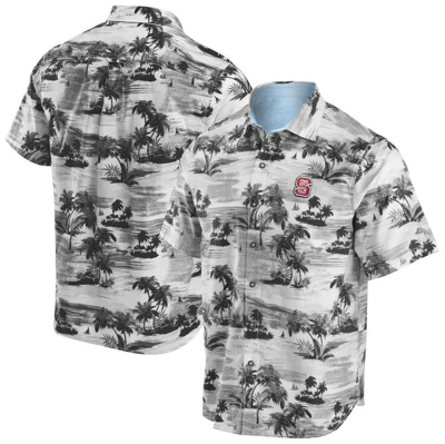 Tommy Bahama Black Nc State Wolfpack Tropical Horizons Button-up Shirt