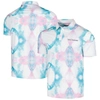 FLOMOTION FLOMOTION WHITE THE PLAYERS COTTON CANDY TIE-DYE POLO
