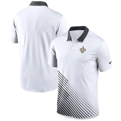 Nike Men's Dri-fit Yard Line (nfl New Orleans Saints) Polo In White