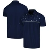 Levelwear Navy New York Yankees Sector Batter Up Raglan Polo In Navy