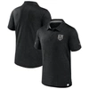 Fanatics Branded  Black Los Angeles Kings Authentic Pro Jacquard Polo In Black