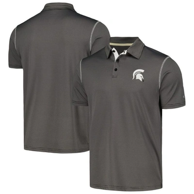 Colosseum Men's  Gray Michigan State Spartans Cameron Polo Shirt