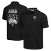 TOMMY BAHAMA TOMMY BAHAMA BLACK LAS VEGAS RAIDERS TIDAL KICKOFF CAMP BUTTON-UP SHIRT