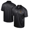 Colosseum Men's  Black Colorado Buffaloes Honeycomb Raglan Polo Shirt In Black