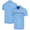Levelwear Men's  Light Blue Chicago Cubs Sector Batter Up Raglan Polo Shirt In Light Blue