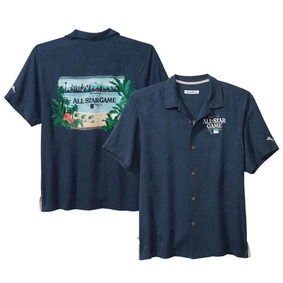 Tommy Bahama Men's  Navy 2023 Mlb All-star Game Camp Button-up Shirt