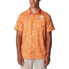 COLUMBIA COLUMBIA TENNESSEE ORANGE TENNESSEE VOLUNTEERS SUPER SLACK TIDE OMNI-WICK BUTTON-UP SHIRT