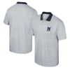 COLOSSEUM COLOSSEUM WHITE/NAVY NAVY MIDSHIPMEN PRINT STRIPE POLO