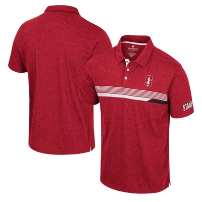 Colosseum Men's  Cardinal Stanford Cardinal No Problemo Polo Shirt