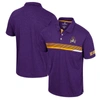 Colosseum Men's  Purple Ecu Pirates No Problemo Polo Shirt In Purple