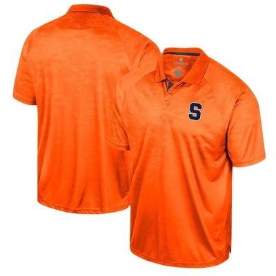 Colosseum Men's  Orange Syracuse Orange Honeycomb Raglan Polo Shirt