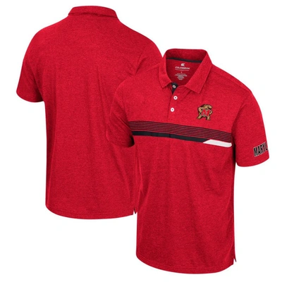 Colosseum Men's  Red Louisville Cardinals No Problemo Polo Shirt