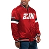 Starter Red Bubba Wallace Home Game Full-snap Varsity Jacket In Red