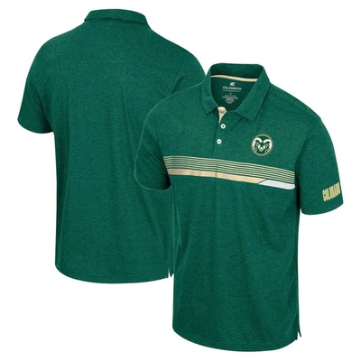 Colosseum Men's  Green Colorado State Rams No Problemo Polo Shirt