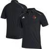 ADIDAS ORIGINALS ADIDAS BLACK LOUISVILLE CARDINALS COACHES AEROREADY POLO