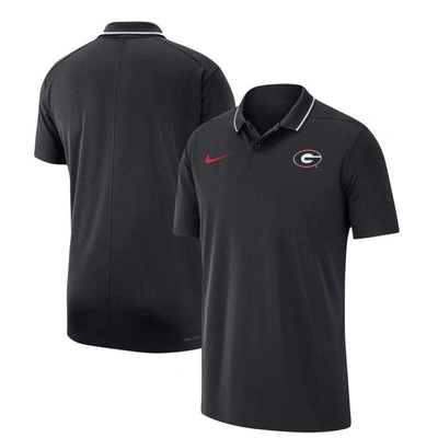 Nike Men's  Black Georgia Bulldogs 2023 Coaches Performance Polo Shirt