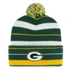 47 '47 GREEN GREEN BAY PACKERS POWERLINE CUFFED KNIT HAT WITH POM