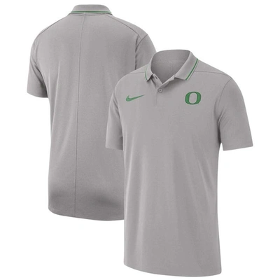 Nike Men's  Gray Oregon Ducks 2023 Coaches Performance Polo Shirt