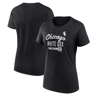 Fanatics Branded Black Chicago White Sox Logo Fitted T-shirt