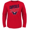 OUTERSTUFF YOUTH RED WASHINGTON CAPITALS SHOWTIME LONG SLEEVE T-SHIRT