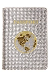 Judith Leiber Traveler Crystal Beaded Passport Holder In Rhine