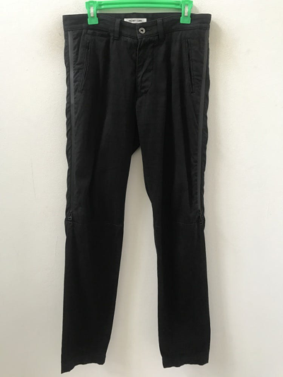 Pre-owned Helmut Lang Side Zipper Parachute Trouser Pant In Black