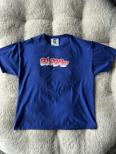 Pre-owned Drain Gang X Sad Boys Bladee Sunrise Logo T-shirt Blue | Xl