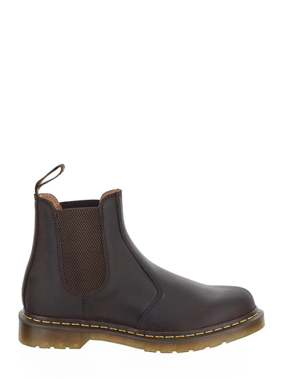 Dr. Martens' Crazy Horse Chelsea Boots In Brown
