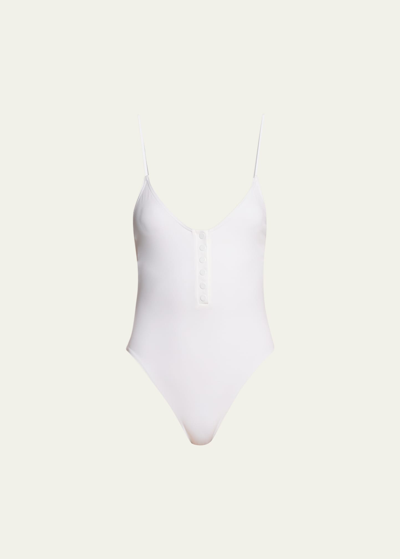 Melissa Odabash Cannes One-piece Swimsuit In White