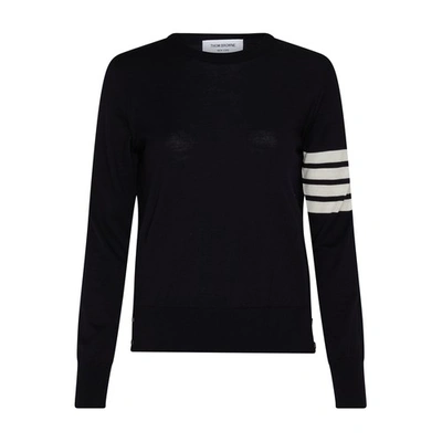 THOM BROWNE 4-BAR ROUND-NECK SWEATER