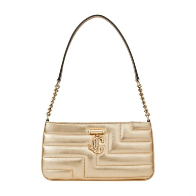 Jimmy Choo Avenue Slim Shoulder Bag In Gold_light_gold