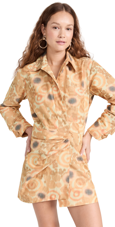 Alexis Nordeen 迷你裙 – Sahara Print In Brown