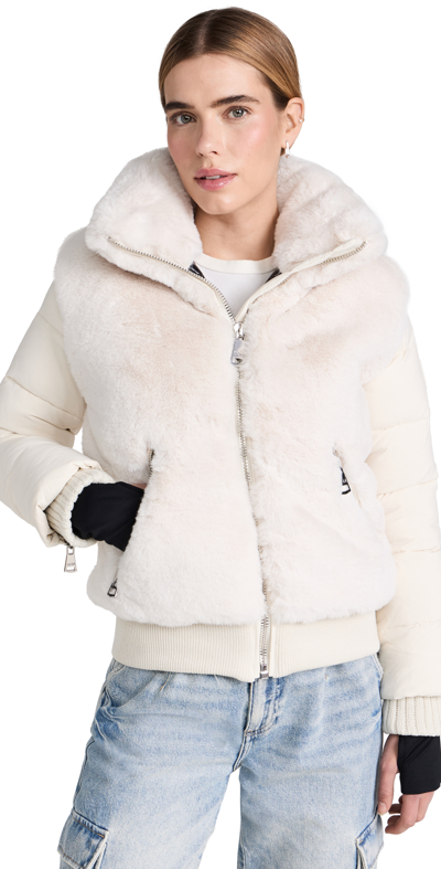 Sam Faux Fur Carlie In Cream/ivory