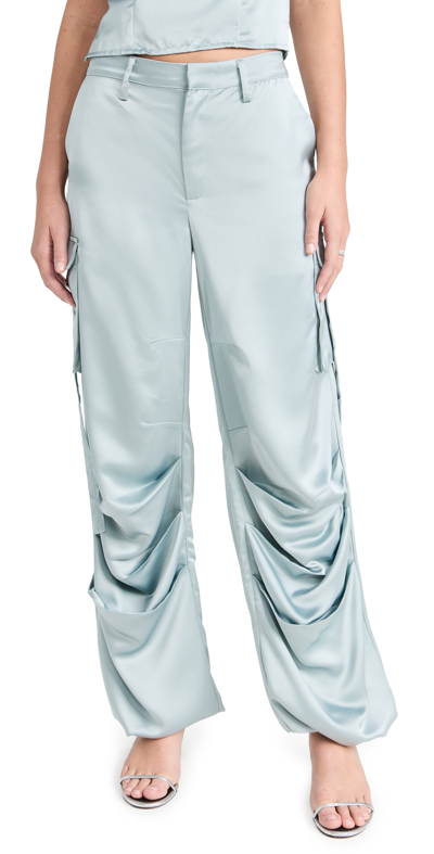 Lioness Butterfly Cargo Trousers In Pale Blue