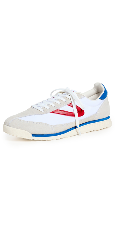 Tretorn Rawlins Retro Sneaker In White/red/blue