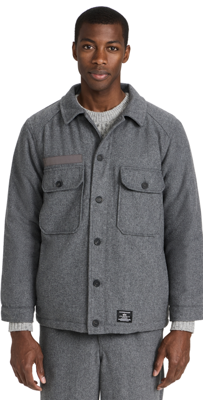 Alpha Industries Jacke In Dark Charcoal Heather