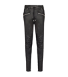 BALMAIN STRETCH-LEATHER TROUSERS