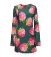 La Doublej Mini Supreme Swing Dress In Lampone Emerald