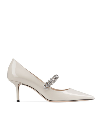 JIMMY CHOO BING 65 LEATHER EMBELLISHED PUMPS