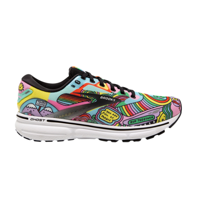 Pre-owned Brooks Wednesday Holmes X Wmns Ghost 15 'pride' In Multi-color