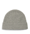 HARRODS CASHMERE RIBBED BEANIE
