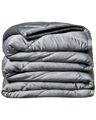 Rejuve Breathable Bamboo Weighted Throw Blanket In Grey